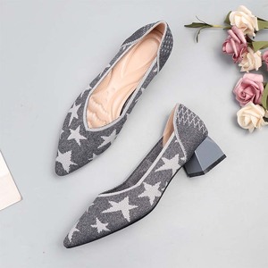 Scarpe da Donna Primaverili <span class=keywords><strong>e</strong></span> Autunnali con Tacco Medio Intrecciato, Punta Affusolata, Tacco Spesso <span class=keywords><strong>e</strong></span> Suola Morbida - Product Image 6