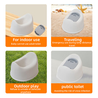 Siège d'apprentissage de la propreté pour enfants, siège de toilette antidérapant pour bébé, toilette portable pour bébé, adapté à la famille et aux voyages