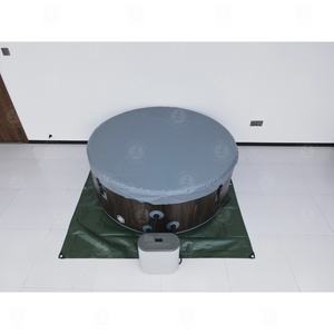 Bain <span class=keywords><strong>spa</strong></span> <span class=keywords><strong>gonflable</strong></span> pour 6 personnes en gros, PVC à 3 couches et drap de sol <span class=keywords><strong>thermique</strong></span>, bain à remous de massage avec couvercle - Product Image 3