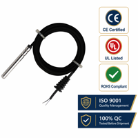 10K 3950 NTC Wasserdichter Temperatursensor IP68 Edelstahl-Thermistor für Industriekühler, Kühlung, Fischteiche