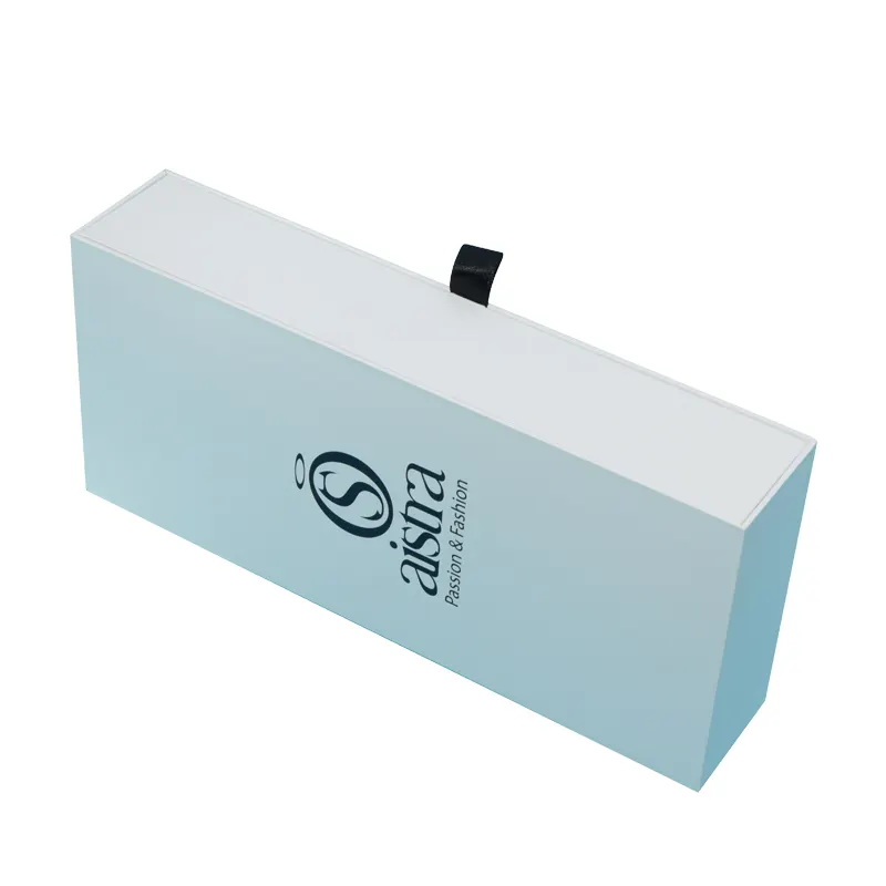 Design personalizzato nuovo stile scatola del cassetto estraibile scatole regalo scorrevoli in cartone pieghevole vuoto