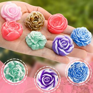 ZQYSING <b>Flower</b> <b>Candle</b> Molds 7 Cavity Silicone Floral Mold For <b>Candle</b> Making - Product Image 6