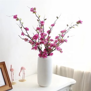 Hot Selling Artificial Silk White Pink Plum Cherry Blossom Flower Tree <b>Branches</b> <b>for</b> Wedding Home Centerpiece <b>Decoration</b> - Product Image 5