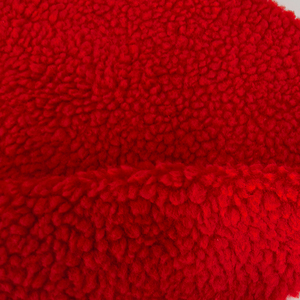 Tissu en sherpa de mouton chaud en polyester 100% 288GSM, tricot berbère anti-boulochage, vente en gros d'usine, pour sweat-shirt, manteau, couverture - Product Image 2