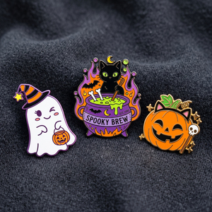 Épingles en émail d'<span class=keywords><strong>horreur</strong></span> personnalisées broche Halloween <span class=keywords><strong>film</strong></span> d'<span class=keywords><strong>horreur</strong></span> épinglette alliage sac à dos Badge accessoires cadeau émail broche support carte - Product Image 2