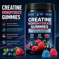 Gummies de créatine à marque privée avec électrolytes et L-Carnitine – Complément sportif pré-entraînement pour la croissance musculaire – Vente en gros OEM