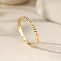 Bijoux LUMINA, divers styles de bagues en or disponibles, Au750, bagues simples tendance, platine et or, bagues en or 18 carats pour femmes