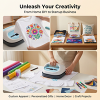 Presse à chaud manuelle portable BaiYin, nouvelle, pour sublimation, plaque 21cmx24cm, pour vêtements, t-shirts, tapis de souris, casquettes, 110V/220V