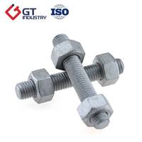 Grade 10.9 Carbon Steel HDG Full Thread Stud M8-M36 DIN975 DIN976 for Construction Industrial Stud Bolt