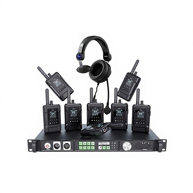 NAYA FDI-BS350 Wireless Call System One-to-Eight Tally Three-party Internal Communication Wall-penetrating Dance Sports Call