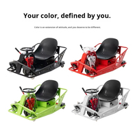 Kart à pédales électrique commercial de gros de haute qualité pour enfants et adultes, ensemble complet pour l'extérieur