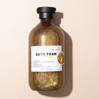 Gel douche en mousse riche en mousse liquide aux ingrédients exclusifs en or 24 carats personnalisé avec gel douche pour le corps