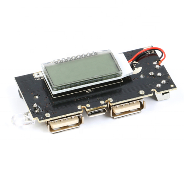 Digital LCD 5V 2A Mobile Power Bank Charge Controller Dual USB 18650 Lithium Battery Charger Board Power Regulator Module PCB
