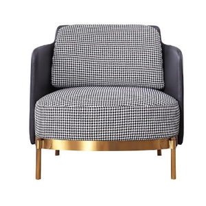 <span class=keywords><strong>Oro</strong></span> placcato in acciaio inox <span class=keywords><strong>gambe</strong></span> lino imbottita <span class=keywords><strong>poltrona</strong></span> - Product Image 1