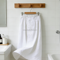 Serviette de bain en coton éponge 100% avec logo et couleur personnalisés Lumi, antidérapante, jupe de bain réglable, pour la douche, l'hôtel