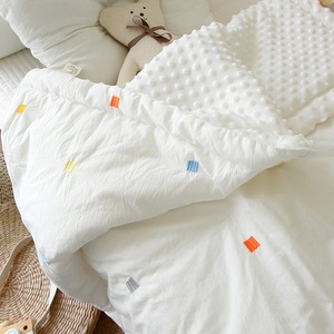 Baby Plush Quilt Pure Cotton Embroidered Air Permeable All Season Comfort <b>Blanket</b> For Infants And Toddlers - Product Image 2
