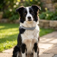 Collier pour chien en silicone, hypoallergénique, résistant à l'eau, réglable et découpable