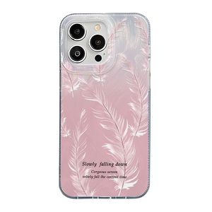 เคสโทรศัพท์สำหรับ iPhone 17 Pro Max ลายขนนกออโรร่าสีชมพูเลเซอร์ รูใหญ่ ป้องกันการตกกระแทกแบบเต็มตัว - Product Image 6