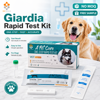 Kit de test antigénique GIA Canine Giardia pour chiens – Carte de diagnostic vétérinaire – Échantillon gratuit – Haute sensibilité pour usage domestique/clinique