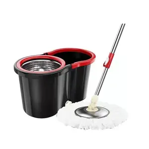 Twist Rotary Mop-Sticks 360 Dreh-Edelstahl-Huracan-Spin-Mop-Eimer-Sets mit Korbersatzteilen