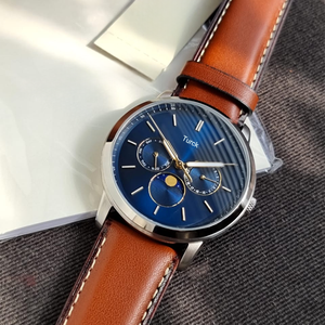 Nuevo <span class=keywords><strong>Reloj</strong></span> de Lujo para Hombre 2026 L FS5903 con Cronógrafo de Cuarzo, Fase Solar y Lunar, Correa de Cuero y Esfera con Diseño de Rayos Solares - Product Image 2