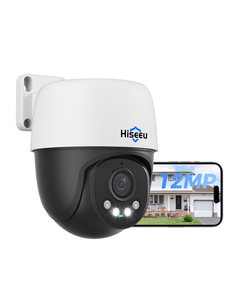 Cámara de Seguridad CCTV POE para Exteriores Full HD con Visión Nocturna IP de Gran Angular de 12MP 8MP, Sensor CMOS con Seguimiento de Movimiento Humano y Giro-Inclinación - Product Image 4