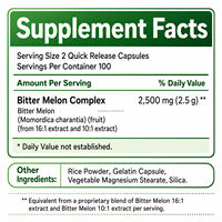 Capsules de Melon Amer Extra Fortes Momordica Charantia Antioxydant et Soutien Métabolique pour un Équilibre de la Glycémie