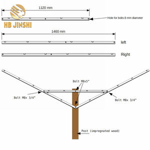 Approvisionnement Direct d'usine En Forme De Y <span class=keywords><strong>Vignoble</strong></span> Pignon Système de Treillis En Forme De Y Post - Product Image 1