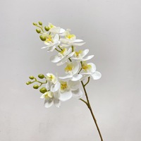 Fleur artificielle miniature en forme d'orchidée papillon en impression 3D, fleur séchée unique, décoration d'intérieur