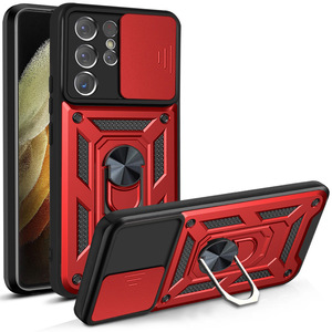 Coque de protection pour téléphone portable en TPU/PC moulé par injection, design blindé, avec fenêtre coulissante, pour S25/S24 Ultra/S23 Plus/S21 FE - Product Image 2