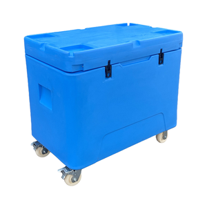 Glacière portable rotomoulée en PE de <span class=keywords><strong>haute</strong></span> qualité, 330L, avec roues de chariot, personnalisable, pour stockage de glace sèche, qualité alimentaire - Product Image 3