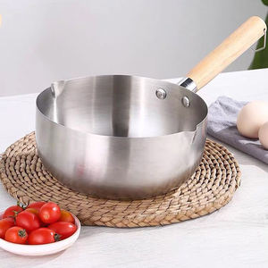 Casserole multi-sections en acier inoxydable compatible avec les plaques à induction, avec wok antiadhésif, équipement de cuisson écologique et durable - Product Image 1