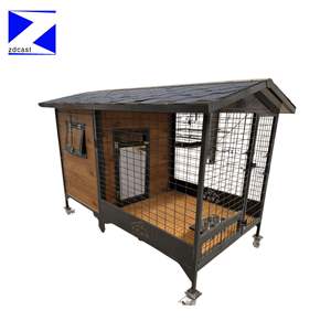 <span class=keywords><strong>Casa</strong></span> para Perros Plegable Moderna 2026 con Comedero Giratorio, Caseta <span class=keywords><strong>Grande</strong></span> para Perros para Todas las Estaciones - Product Image 2