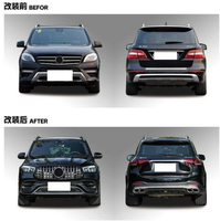 Kit carrosserie PP pour Mercedes GLE ML W166 2011-2019 – Améliorez votre véhicule avec le look GLE63 GLE53 AMG W167 2025 – Pare-chocs avant, calandre, diffuseur, capot sans découpe