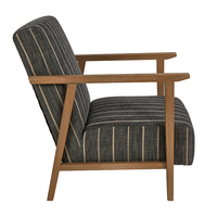 Chaise longue en bois de haute qualité en gros, cadre en bois, tissu doux, salon, chambre à coucher, hôtel, appartement, meubles