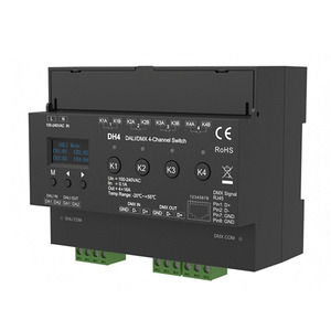 DH4 Dali/DMX 4-kênh chuyển đổi 4 Dali địa chỉ 100-240VAC 4CH * 16A Relay đơn vị Dali-2 chứng nhận cao inrush đặc điểm kỹ thuật Rơ Le - Product Image 4