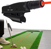 Dispositif de visée laser pour putter de golf en plastique, aide à l'entraînement de la visée en ligne droite pour usage intérieur