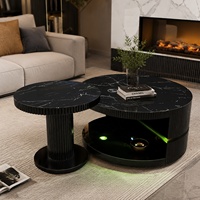 Table basse de luxe miroir deux-en-un en verre avec pieds en acier inoxydable, mobilier de salon, décoration intérieure