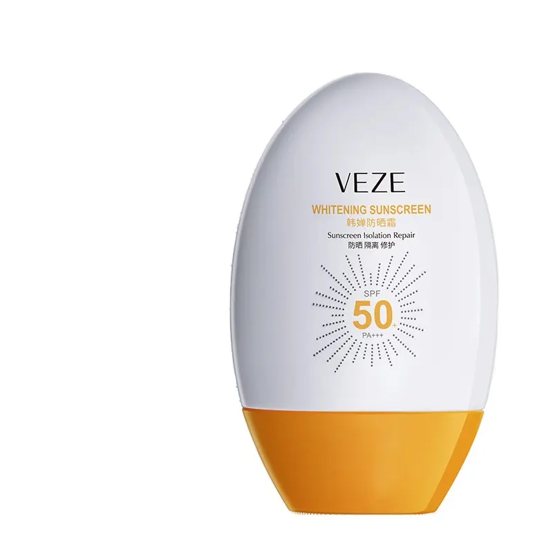 도매 VEZE SPF50 + 페이셜 모이스처 라이저 미백 선블록 로션 크림 젠틀 포뮬러 오일 컨트롤 선크림 프로텍터 태양