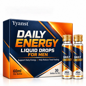Complément alimentaire liquide oral 60ml, marque privée OEM, réduit la fatigue, stimule l'énergie, pour hommes, travail, fitness, routine quotidienne. - Product Image 1