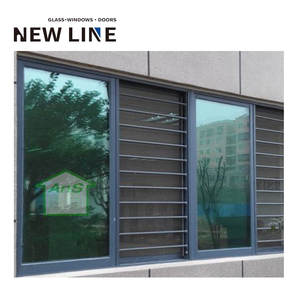 Portes accordéon de patio en aluminium imperméables à double vitrage Low-E et moustiquaire en fibre de verre et nylon pour une utilisation intérieure et extérieure - Product Image 3