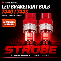 Ampoule LED clignotante G-VIEW T20 7440 7443 pour feux stop 1000LM Canbus sans erreur, feu arrière rouge, nouveau modèle pour toutes les voitures