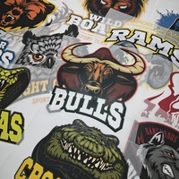 Logo d'impression thermique à motif animal Transfert thermocollant lavable et imperméable pour T-shirts Vêtements