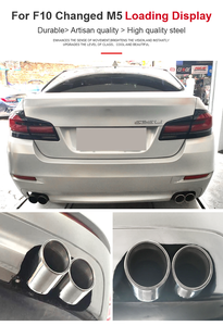 Tubos de Escape SYPES para F10 F11 F18 <span class=keywords><strong>520i</strong></span> 523i 525i 530i, Mejora con Fibra de Carbono, Punta de Escape M Performance, Punta de Silenciador Cuádruple - Product Image 3