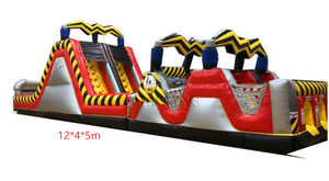 Carrera de obstáculos inflable con tema de neumáticos para eventos y alquileres al aire libre - Product Image 6