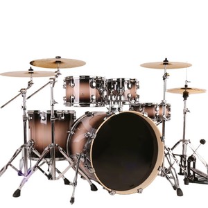 Batterie de percussions pour débutants OEM/ODM, couleurs mélangées, avec 5 fûts et 4 cymbales en bois de Yang. - Product Image 3