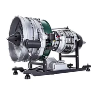 1/10 métal Jet Turbine moteur assemblage modèle jouet cadeau 1000 + pièces double arbre Turbofan bricolage Kit DM119