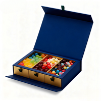 Boîte d'emballage cadeau fantaisie de luxe personnalisée en papier fruits secs noix de cajou pour fruits