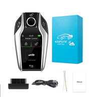 Télécommande universelle intelligente à écran tactile LCD en alliage d'aluminium pour /Benz/Audi/ avec entrée sans clé et démarrage à une touche
