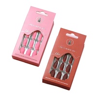 Vente en gros de boîte d'emballage de produit avec fenêtre en papier avec logo personnalisé boîte d'emballage avec plateau à ongles